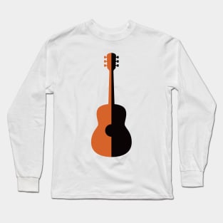 Jazz Rock n Roll Acoustic Guitar Long Sleeve T-Shirt